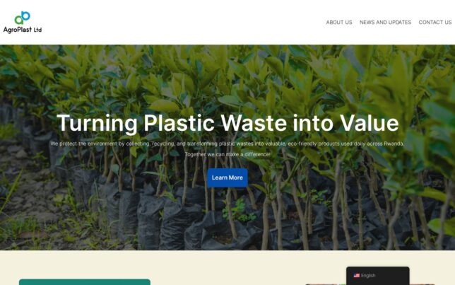 Screenshot der Website von AgroPlast Ltd