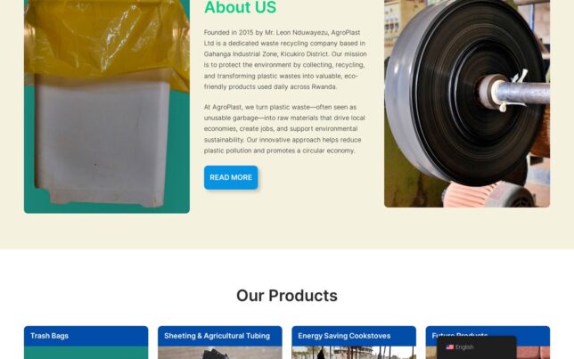 Screenshot der Website von AgroPlast Ltd