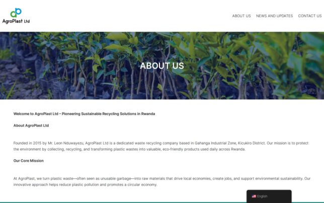Screenshot der Website von AgroPlast Ltd