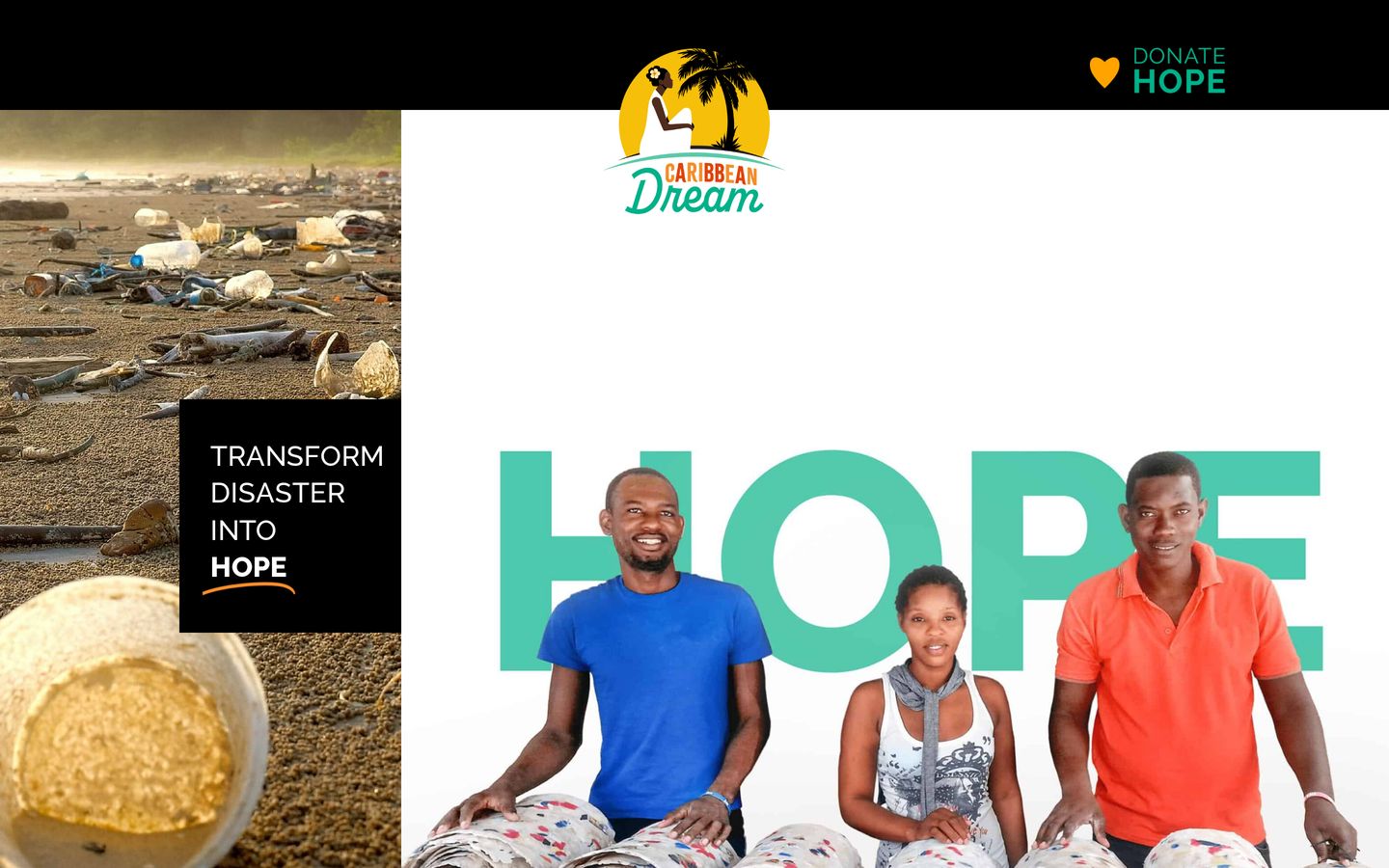 Screenshot der Website von Caribbean Dream