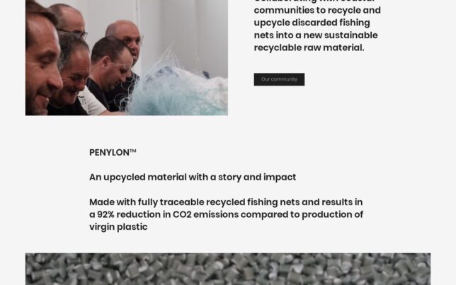 Screenshot der Website von Circular Ocean