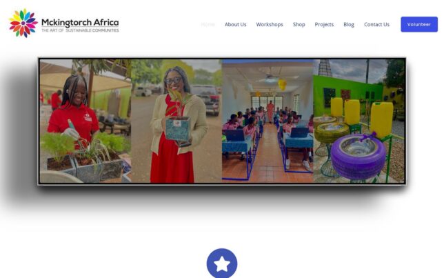 Screenshot der Website von Mckingtorch Africa