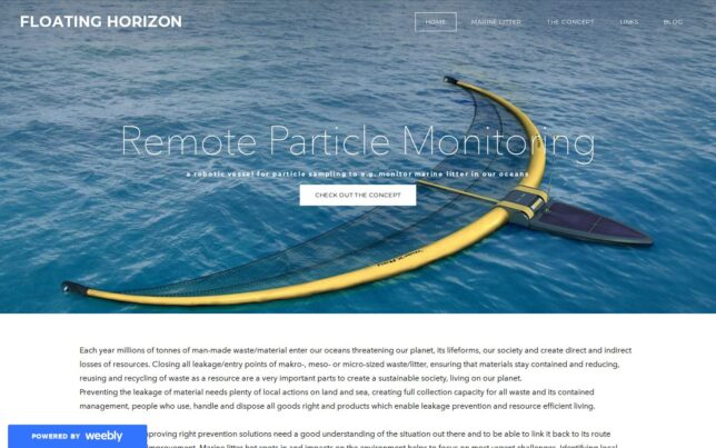 Screenshot der Startseite von Floating Horizon
